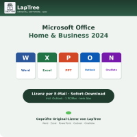 Microsoft Office Home & Business 2024 - 1 PC/Mac - Dauerlizenz - inkl. Outlook - ESD Download